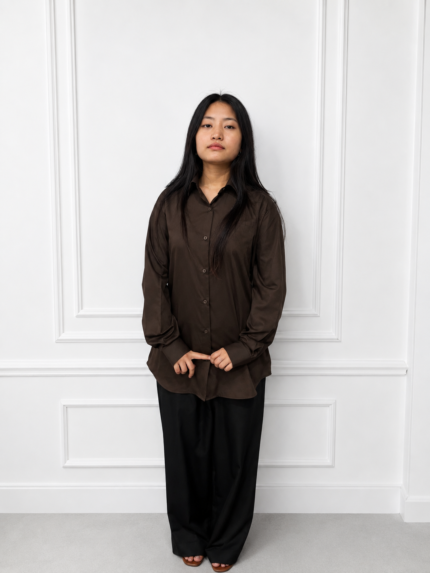 The Relaxed Shirt- Brown