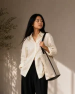 ivory relaxed shirt for women