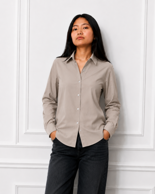 Fit Fluid Shirt- Stone